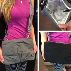 Lululemon HIP TO BE FREE Gray Crossbody Bag